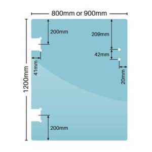 SOFT CLOSE - Pool Gate to Hinge Panel - 12mm