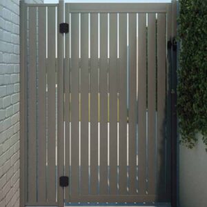 Custom Vertical Slat Gate - Amie-lee - BLACK