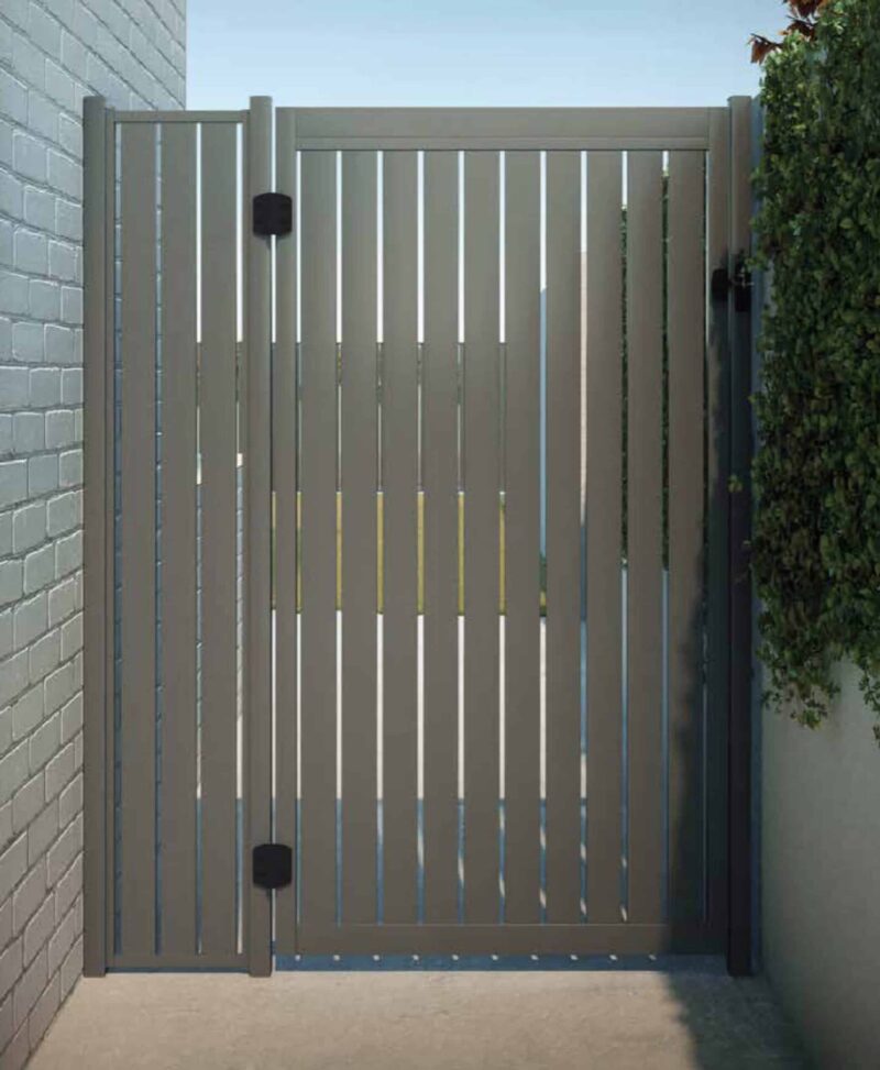 Custom Vertical Slat Gate - Amie-lee - BLACK