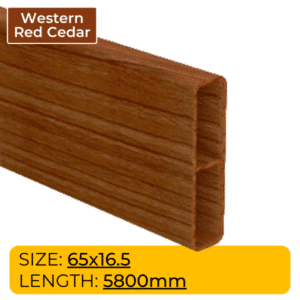 Alumawood - 65 x 16.5mm SLAT (with centre web) - WRC
