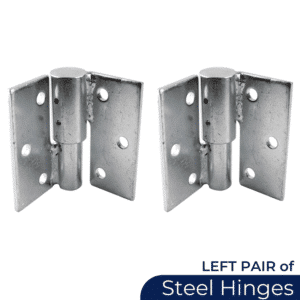 Steel Hinge - LEFT Pair of Standard Steel Gate Hinges