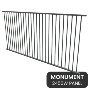 PoolSafe Panel - 2450W x 1200H - Aluminium - Monument