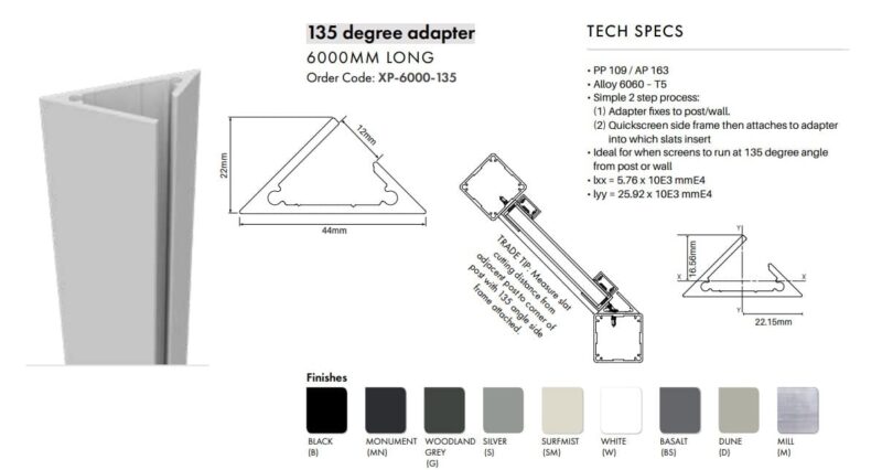 Angle Bracket - 135 Deg - Image 2