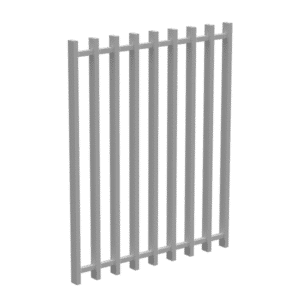 PoolSafe BARR Gate 975mmW x 1200mmH - Aluminium - White