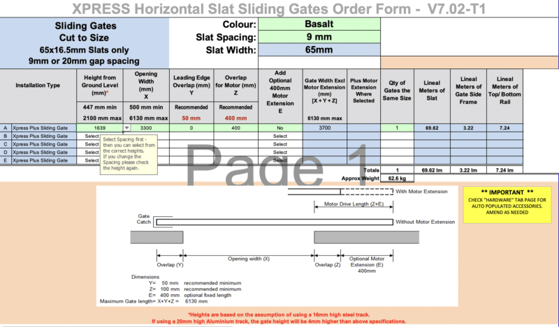 Horizontal Sliding Gate 3.3m - Sushil - Image 2