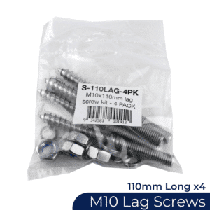 4x M10 x 110mm - Lag Screws (Timber)