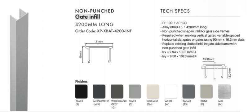 XPS - SIDE FRAME INFILL - Convert to QS System - KWI - Image 3