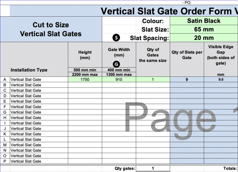 Custom Vert Slat Gates - Josh H - Image 2