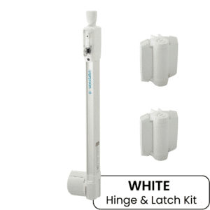 D&D Magna Latch & Hinge Kit | White