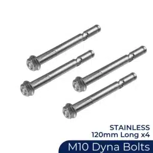 Dynabolts M10 x 120mm Stainless Steel x4