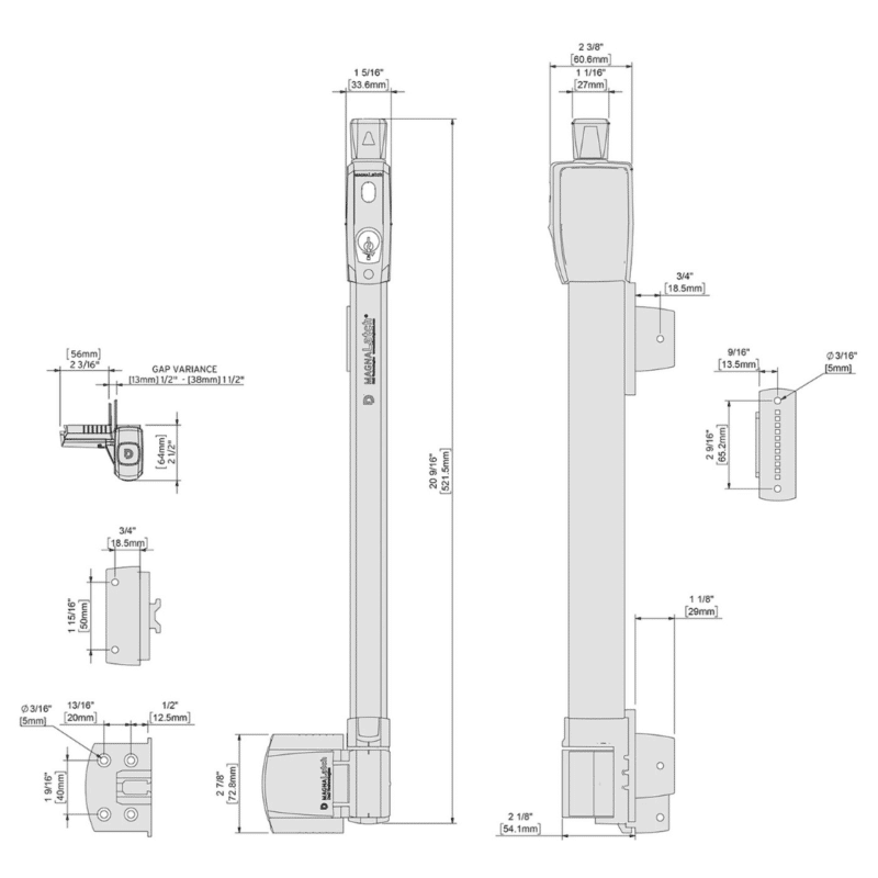 D&D Magna Latch - Top Pull Latch | White - Image 2