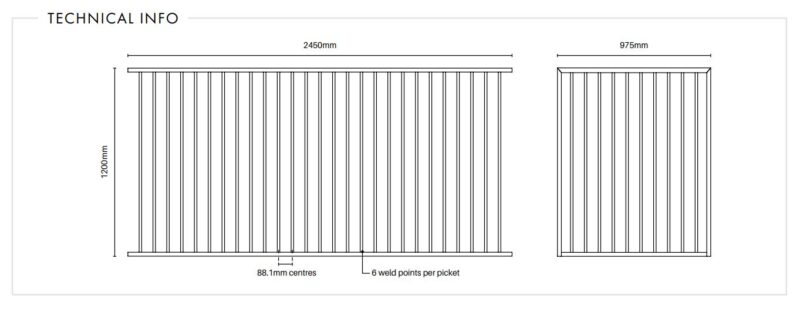 PoolSafe Gate Black 1200H x 975W - Image 2