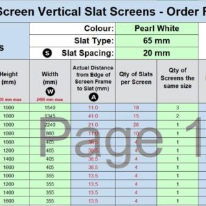 Custom Vertical Slat - Gaven