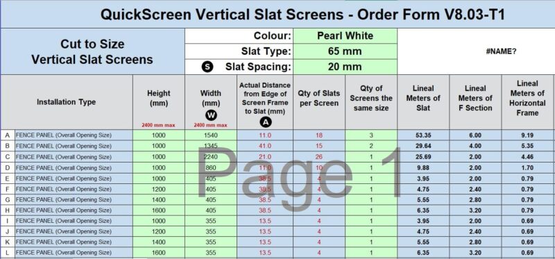 Custom Vertical Slat - Gaven