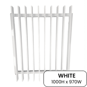 GardenFit BLADE Gate 920mmW x 1000H - Aluminium - W
