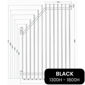 PoolSafe - BLADE Panel Raked - 1252W - B