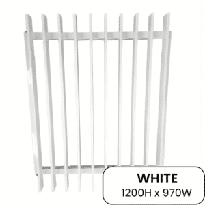 PoolSafe BLADE Gate 920mmW x 1200H - Aluminium -W