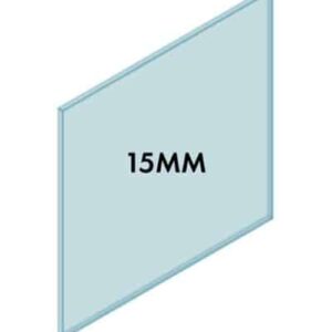 15mm Frameless Bal. Glass 1000W x 1000H