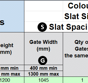 Custom - Vertical Slat Pedestrian Gate – Carl