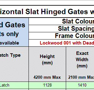 Custom Slat Gate Horizontal Emily WRC